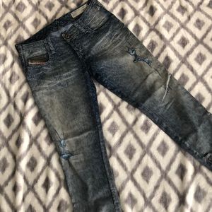 Diesel Denim with Leopard wash in Grey - Italian